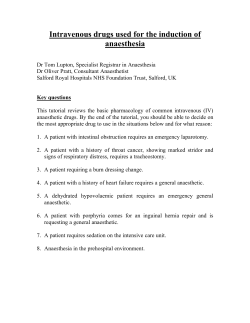 IV induction agents