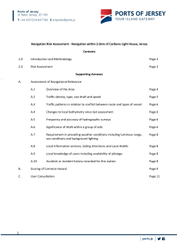 Navigation Risk Assessment - Navigation within 2.0nm of Corbiere