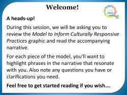 A Model to Inform Culturally Responsive Practices Heidi Erstad