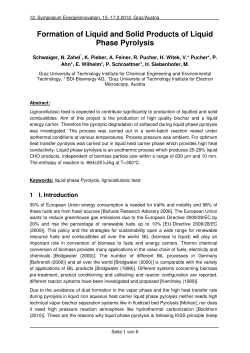 Formation of Liquid and Solid Products of Liquid Phase
