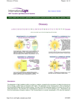 Glossary