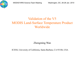 MODIS LST products