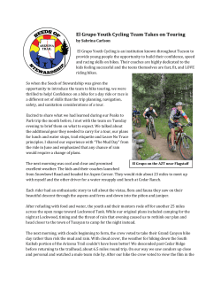 El Grupo Youth Cycling Team Takes on Touring