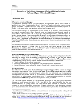 evaluation - European Youth Forum