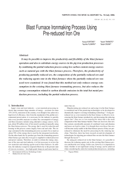 Blast Furnace Ironmaking Process Using Pre