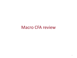 Macro CFA review