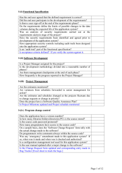 Checklist - QA and Software Testing Tutorial