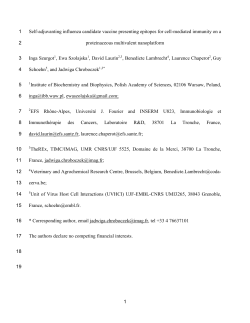 Self-adjuvanting influenza vaccine presenting epitopes for cell