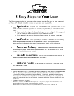 5 Easy Steps to Your Loan