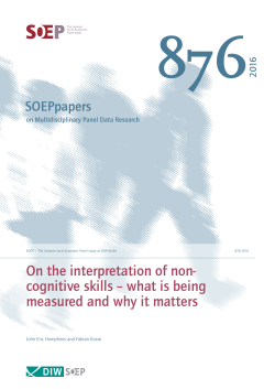 On the interpretation of non-cognitive skills