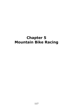 Chapter 5 — Mountain Bike Racing