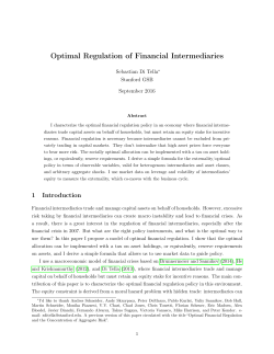 Optimal Regulation of Financial Intermediaries