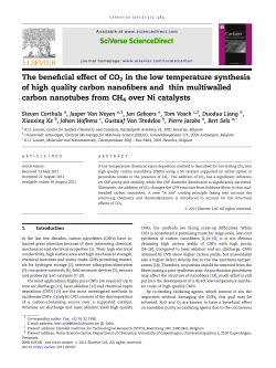 The beneficial effect of CO2 in the low temperature synthesis of high