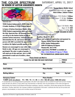 the color spectrum run - Thomas County Schools