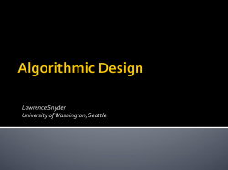Algorithmic Design And Abstraction