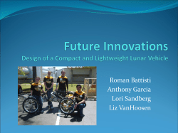Design of a Compact and Lightweight Lunar Vehicle