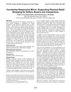 Countertop Responsive Mirror: Supporting Physical