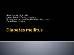 Diabetes mellitus