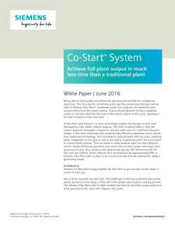 Co-Start&trade; System - Energy