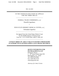 Amicus Brief in re Hershey-Pinnacle Proposed Merger 2016