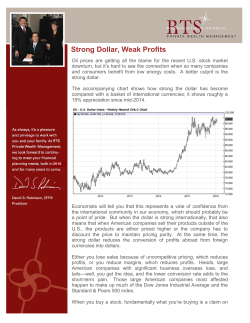 Strong Dollar, Weak Profits - RTS Private Wealth Management