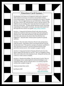 Emotion Card Games - Autism Teaching Strategies