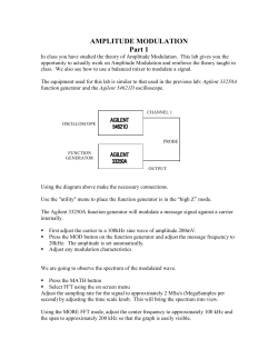 AMPLITUDE MODULATION Part 1