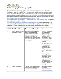 Module 4: Imaging Station Set-up, Light Box
