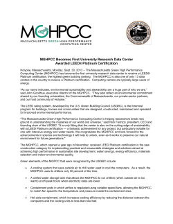 MGHPCC Becomes First University Research Data Center Awarded