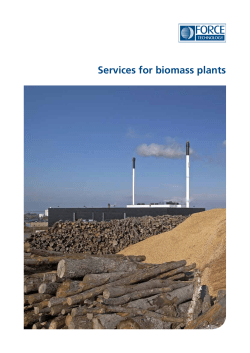 Services for biomass plants