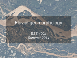 Fluvial geomorphology