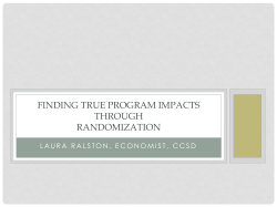 Finding True Program Impacts Through Randomization