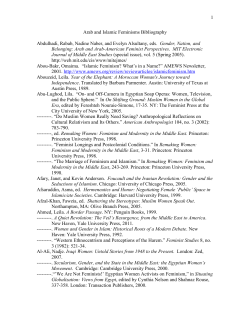 Bibliography - Institute for Women`s, Gender, and Sexuality Studies