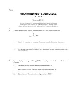 biochemistry i (chem 360)