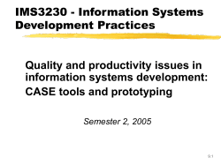 Information Systems 1 - Information Management and Systems