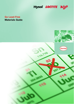 Go Lead-Free Materials Guide