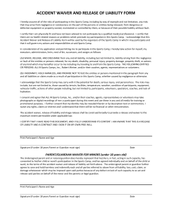 accident waiver and release of liability form
