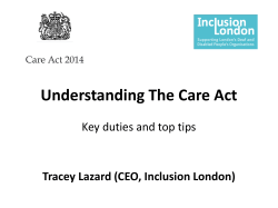 Understanding the Care Act key rights and top