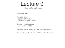 Interstellar molecules