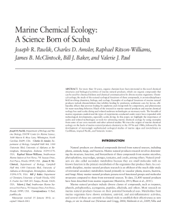 Marine Chemical Ecology - Smithsonian Institution