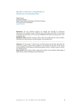 Entendiendo el Dise&ntilde;o de la Gameplay &Eacute;tica