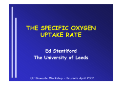 The specific oxygen uptake rate