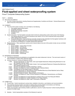 Procor&reg; Composite Fluid-applied Waterproofing