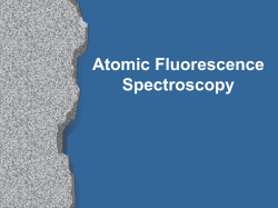 Atomic Fluorescence