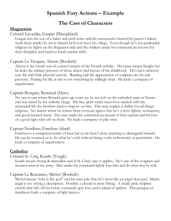 Spanish Fury Actions &ndash; Example The Cast of Characters