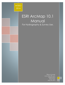 ESRI ArcMap 10.1 Manual - Geo