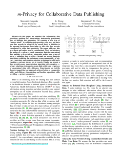m-Privacy for Collaborative Data Publishing