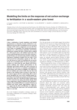Modelling the limits on the response of net carbon exchange to