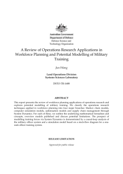 A Review of Operations Research Applications in Workforce