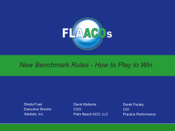 New Benchmark Rules - How to Play to Win
